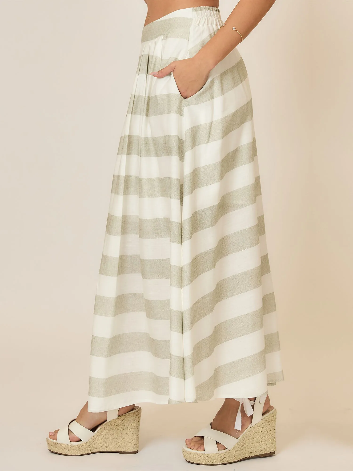 Striped Maxi Skirt
