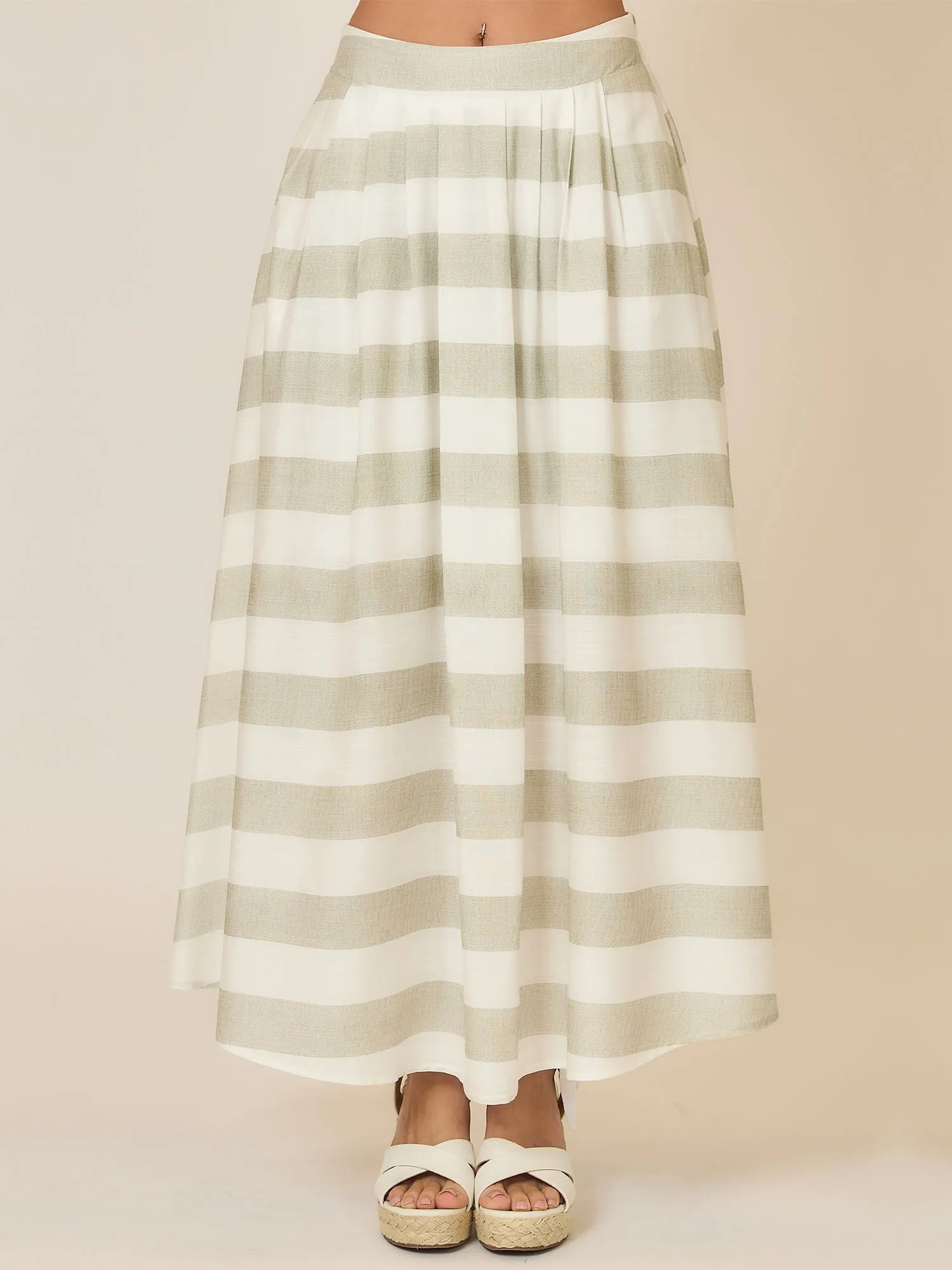Striped Maxi Skirt