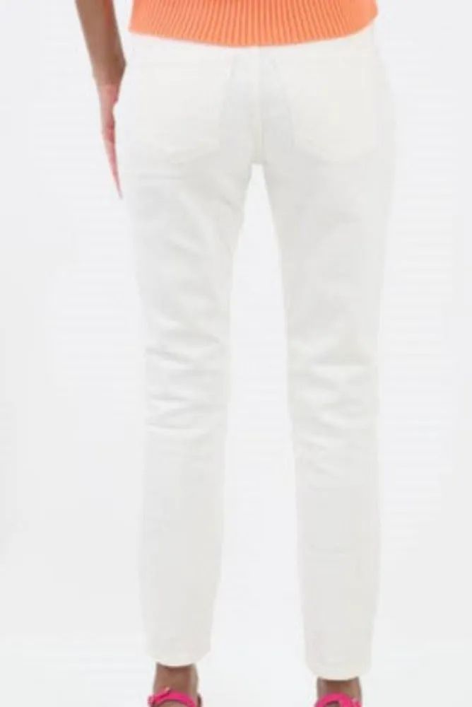 Suki Mid Rise Skinny Jeans - White
