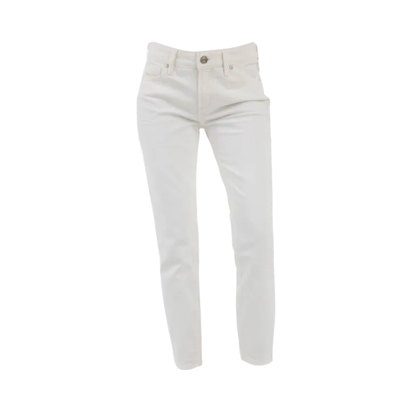 Suki Mid Rise Skinny Jeans - White