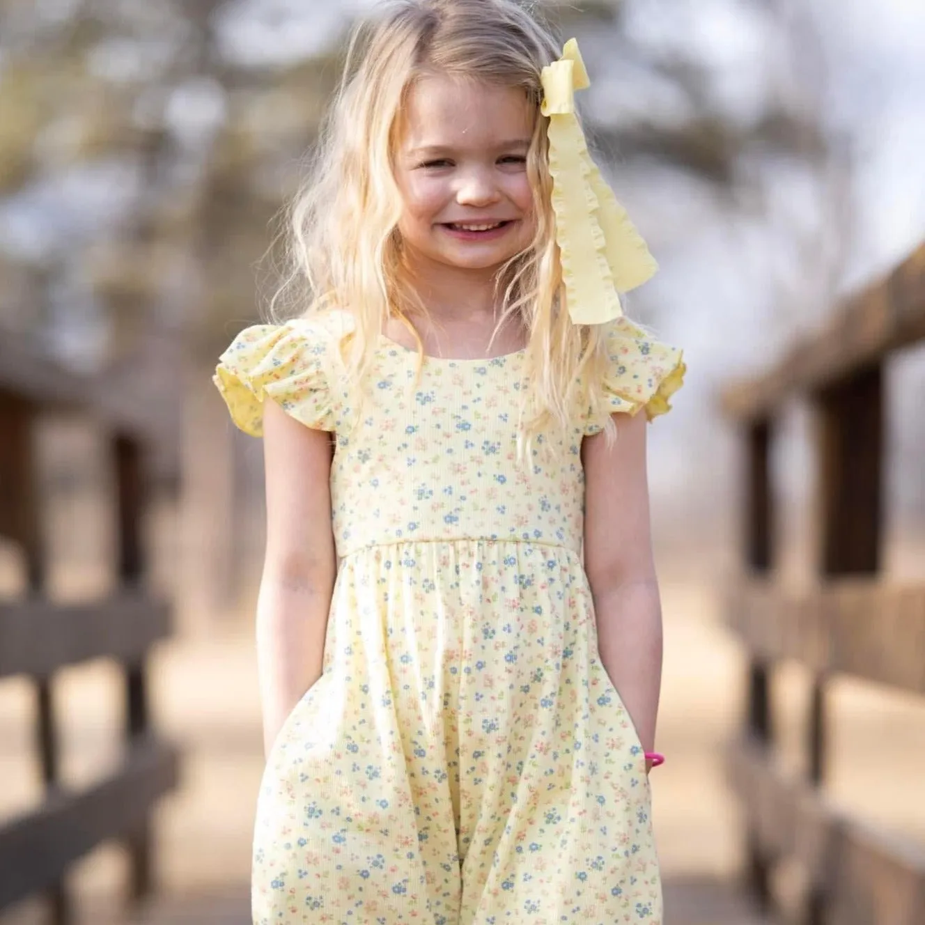 Sunshine Floral Romper