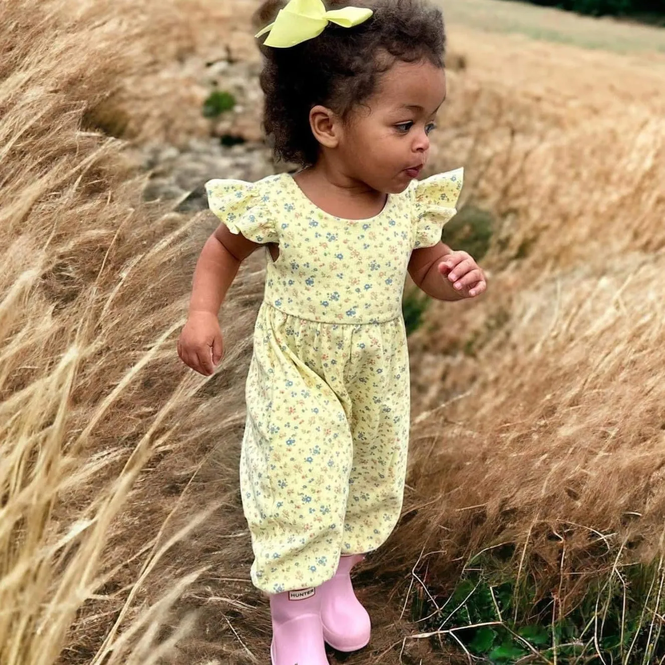 Sunshine Floral Romper
