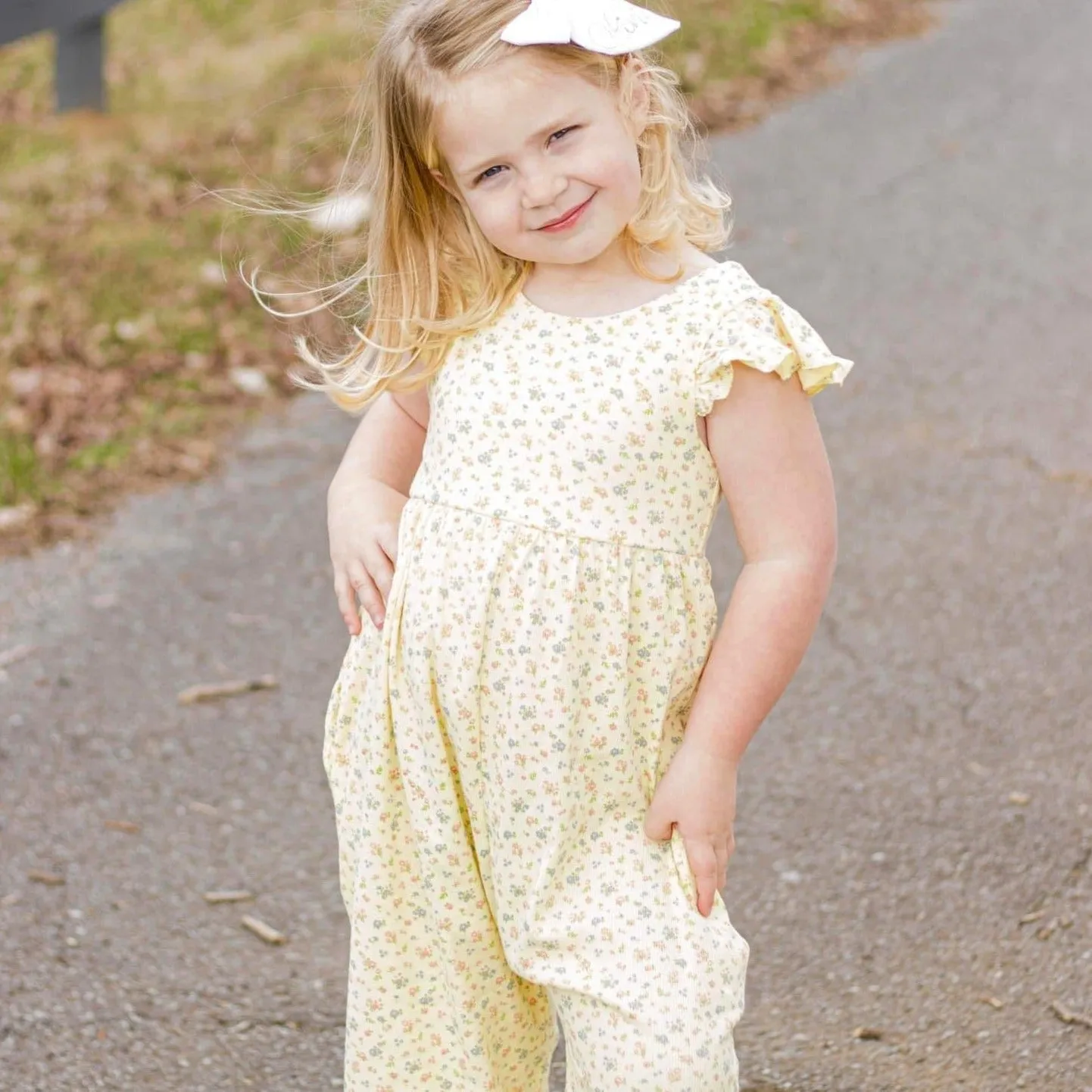 Sunshine Floral Romper