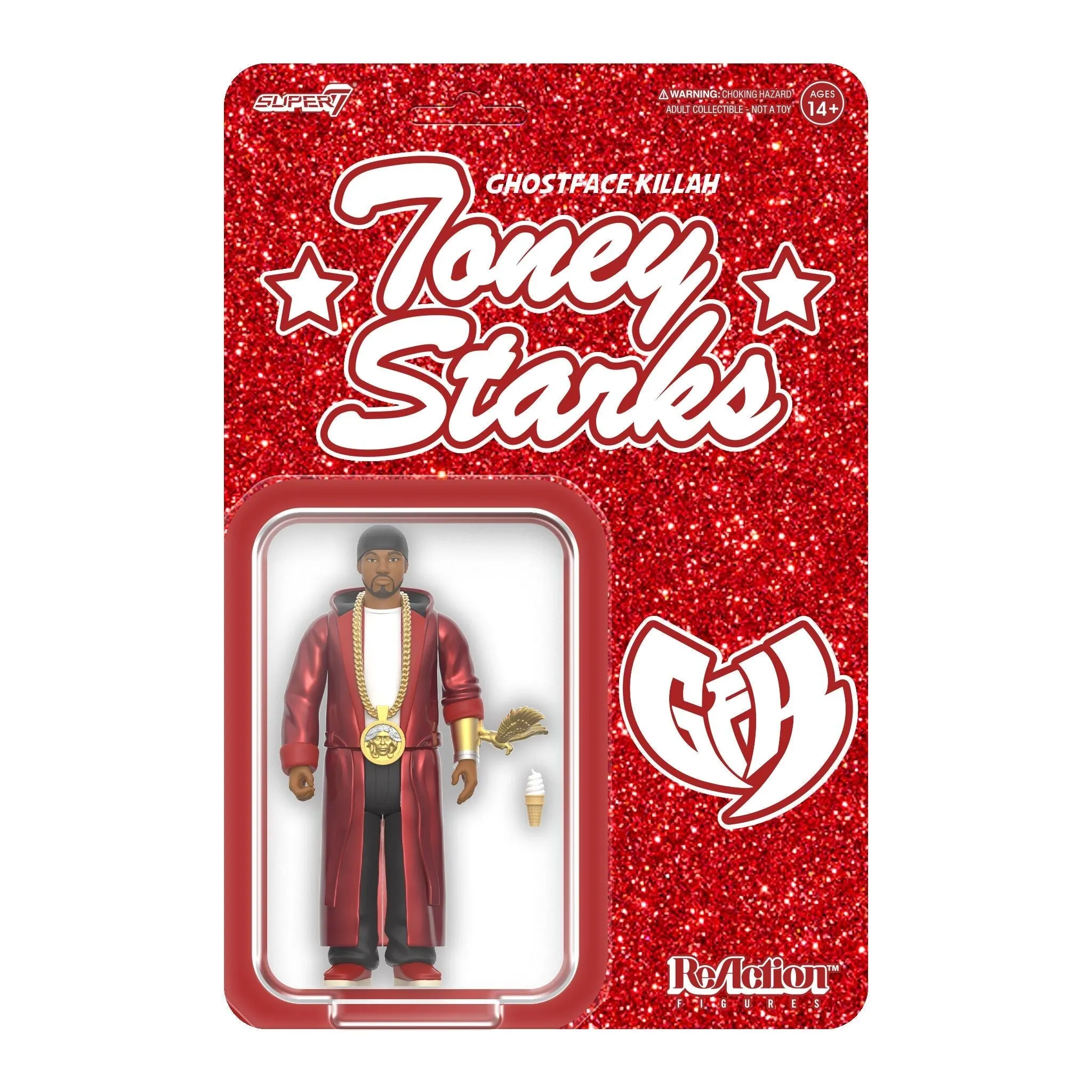 Super7 x Wu-Tang Ghostface Killah (TONEY STARKS) ReAction Figure