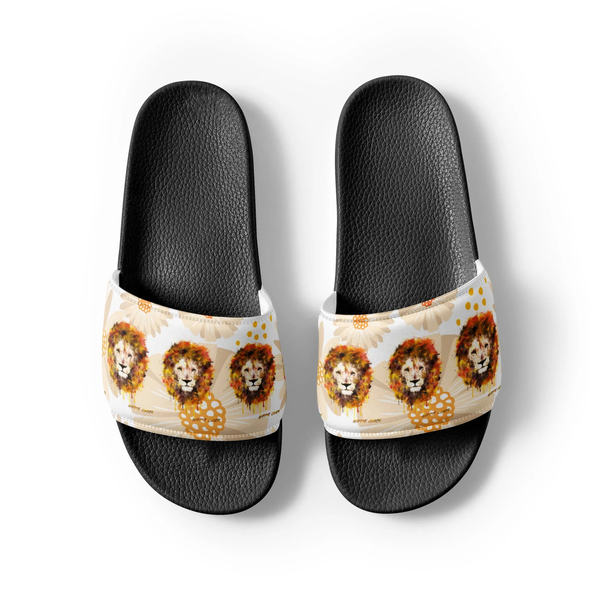 Tan Daisies Women's Slides