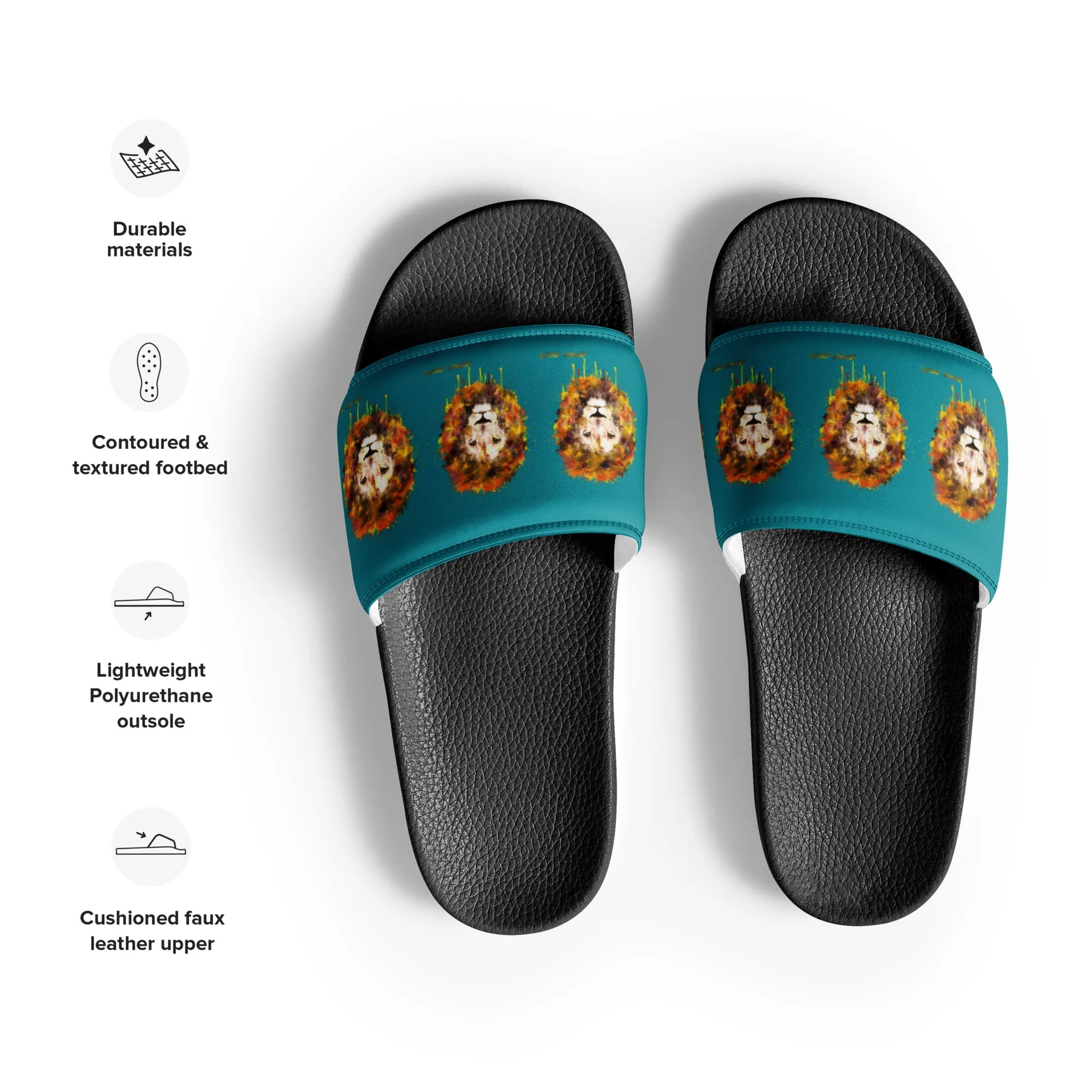 Teal Women's Slides