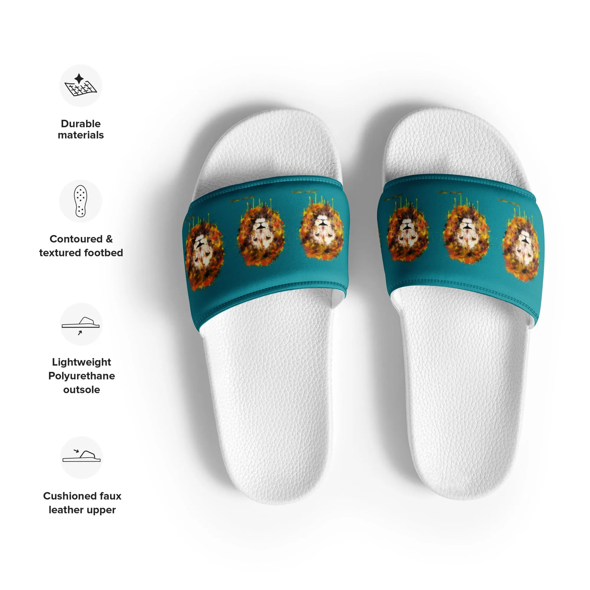 Teal Women's Slides
