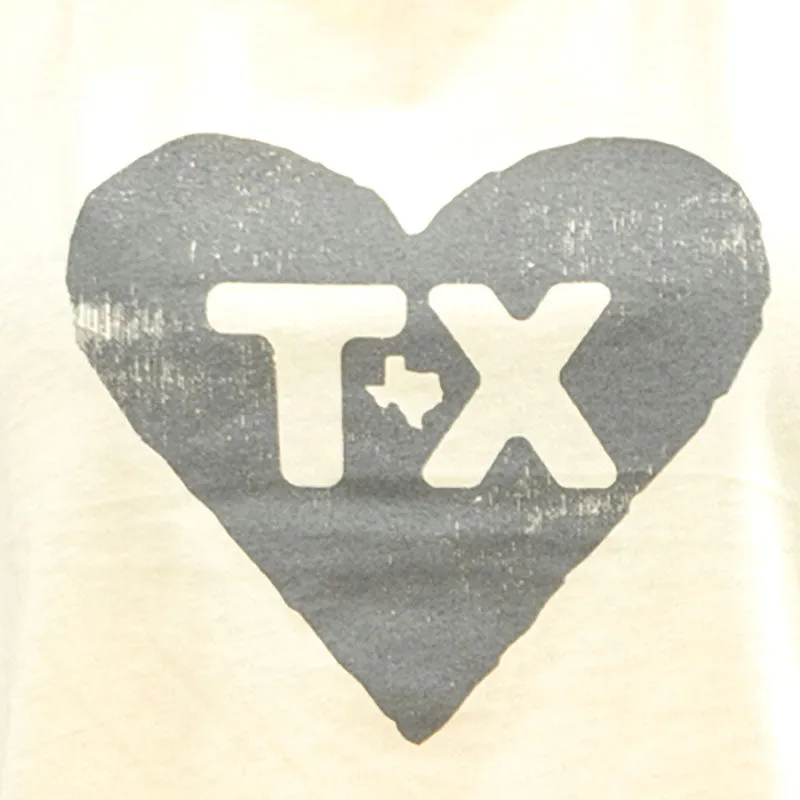 Texas Heart Women's Racerback Crop Tank