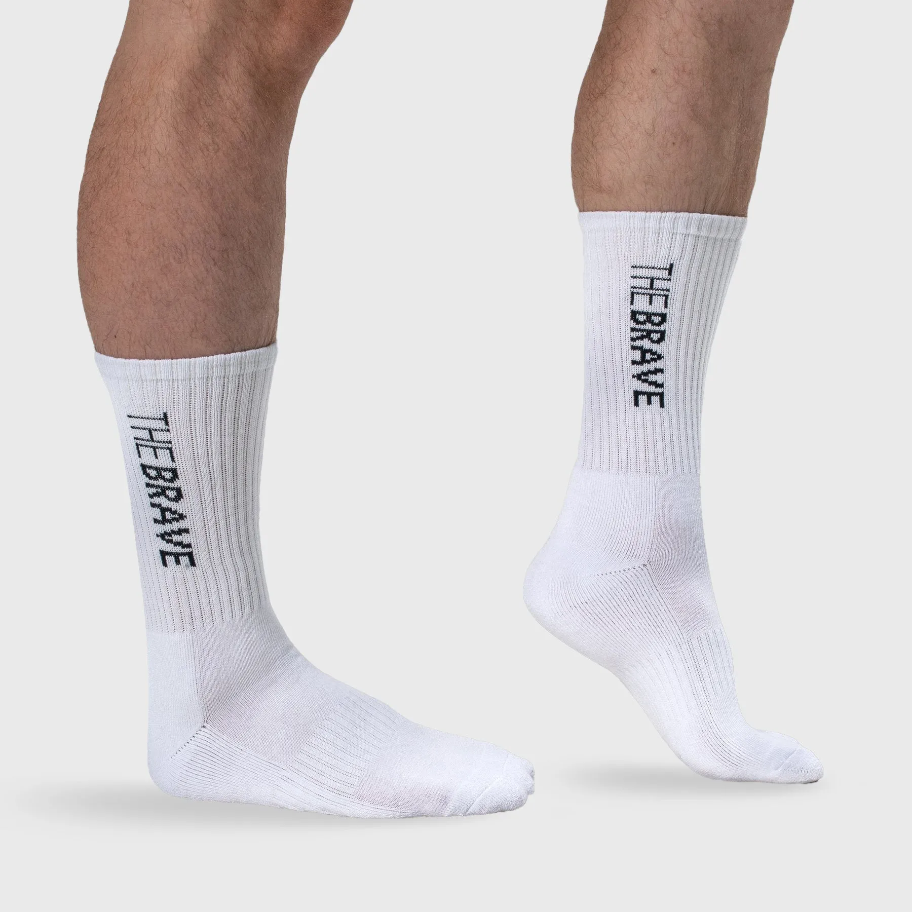THE BRAVE - SLIDE SOCKS - 3PK - GREY/WHITE/BLACK