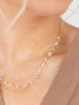 Three Layer Beaded Necklace