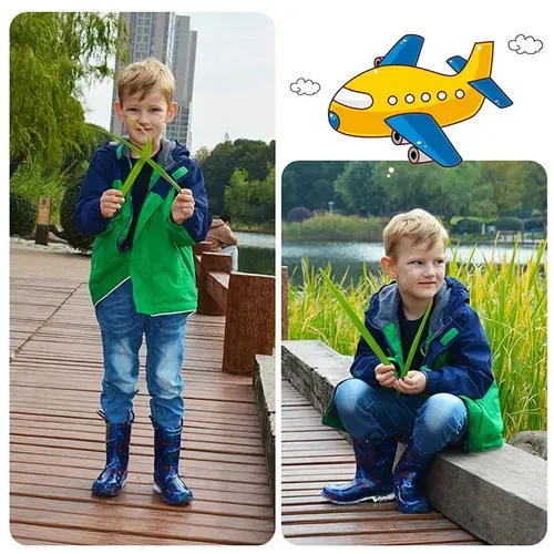 Toddler Light Up Rain Boots  Dinosaur for Boys  - KkomForme