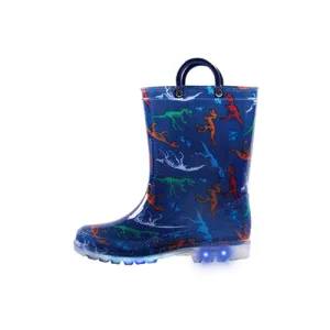 Toddler Light Up Rain Boots  Dinosaur for Boys  - KkomForme