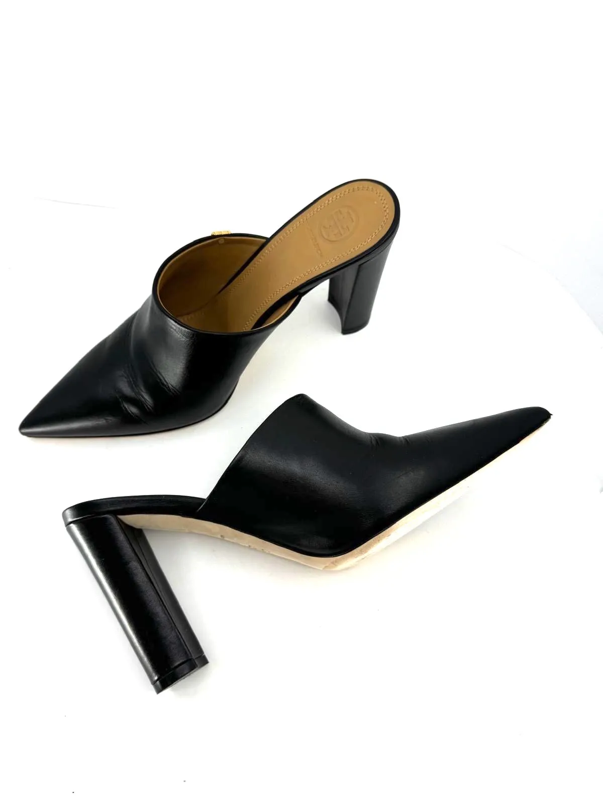TORY BURCH PENELOPE 90MM LEATHER MULES