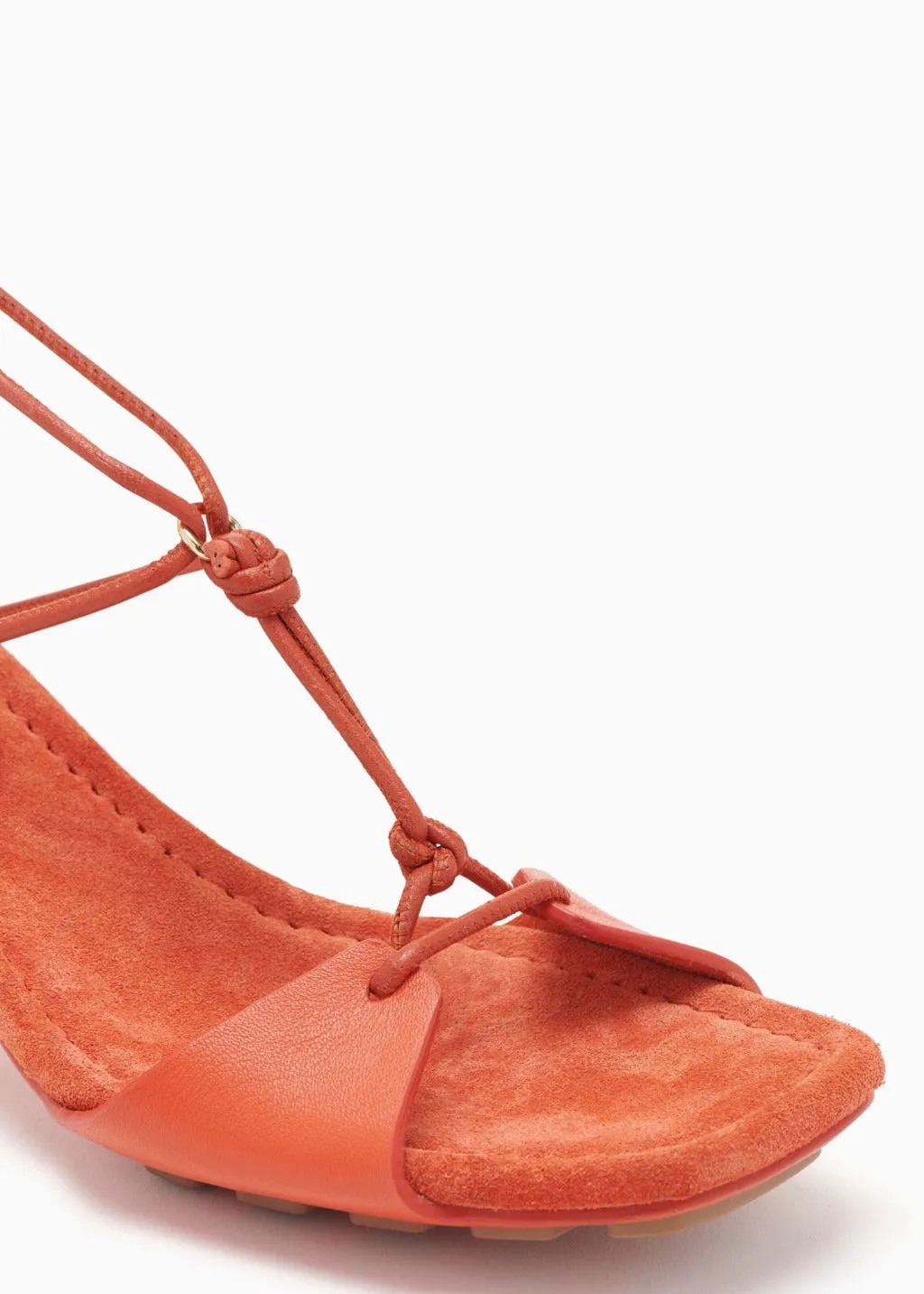 Ulla Johnson Loren Lace-Up Midi Heel