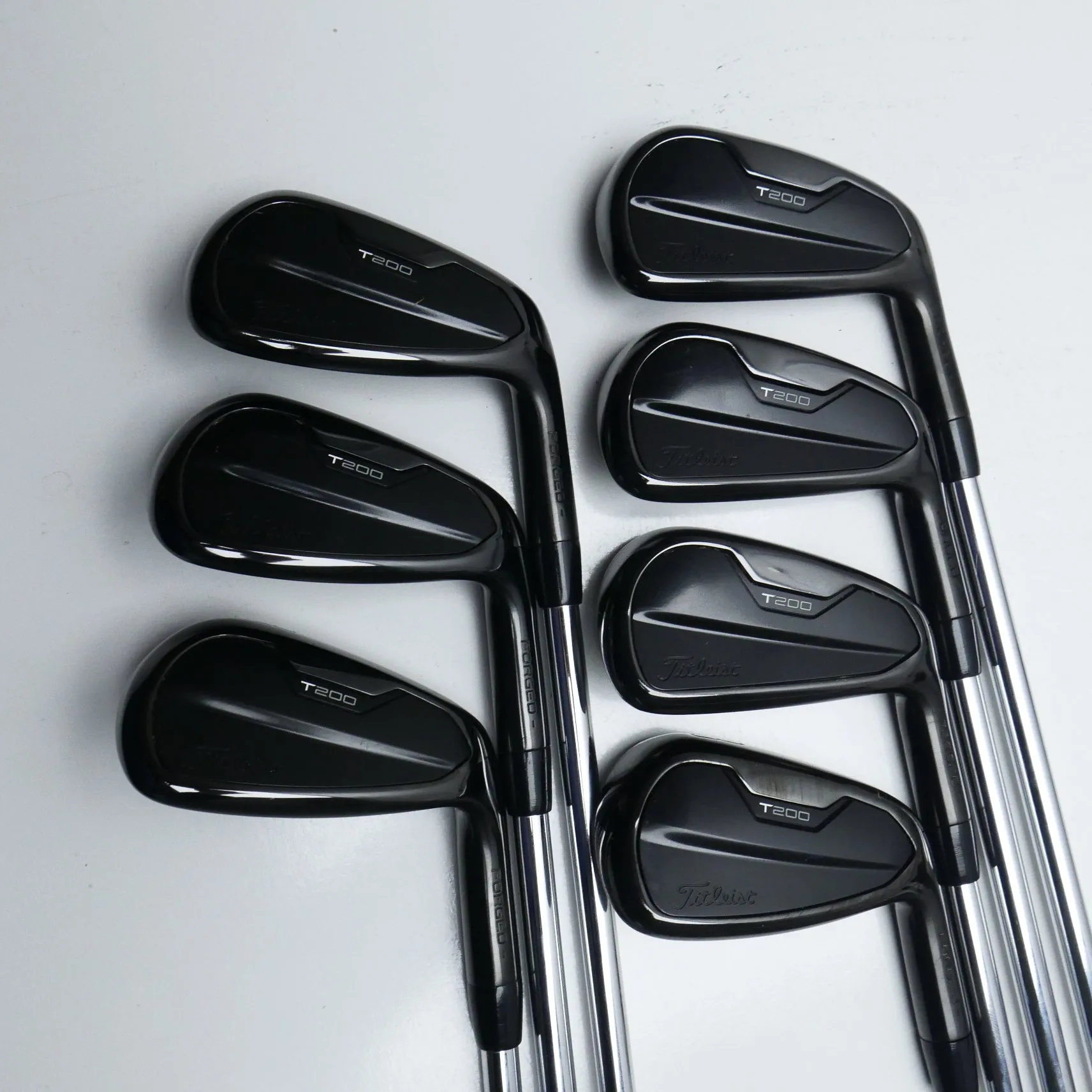 Used Titleist T200 2021 Black Irons Iron Set / 5 - PW   48° / Stiff Flex