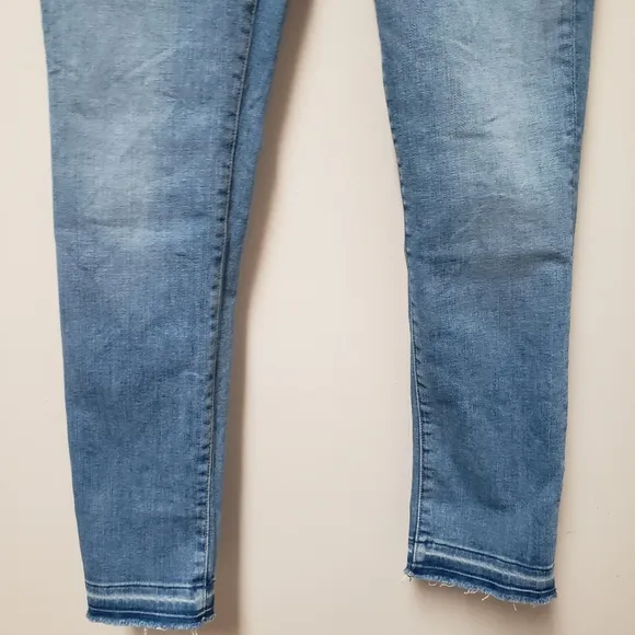 Veronica Beard Debbie 10&quot; Skinny Jean Cropped Frayed Hem Size 27