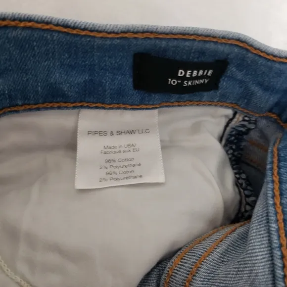 Veronica Beard Debbie 10&quot; Skinny Jean Cropped Frayed Hem Size 27