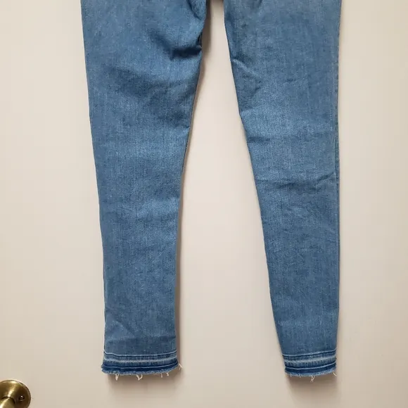 Veronica Beard Debbie 10&quot; Skinny Jean Cropped Frayed Hem Size 27