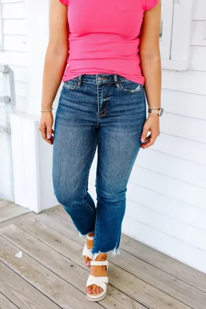 Vervet: Myles High Rise Ankle Flare Jeans