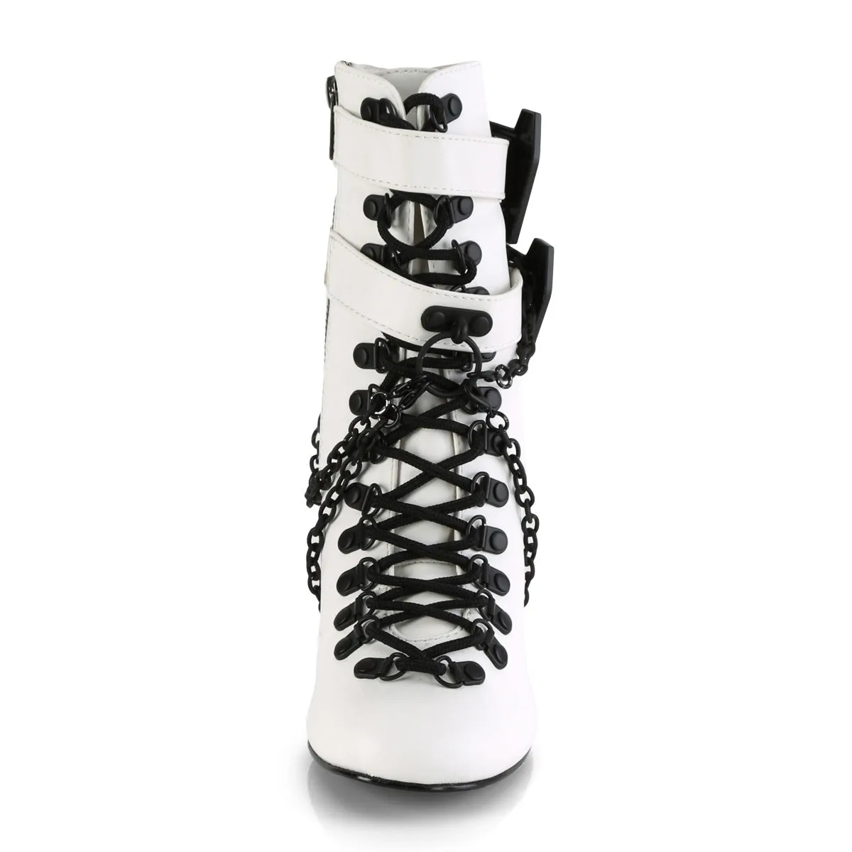 VIVIKA-128  White Vegan Leather