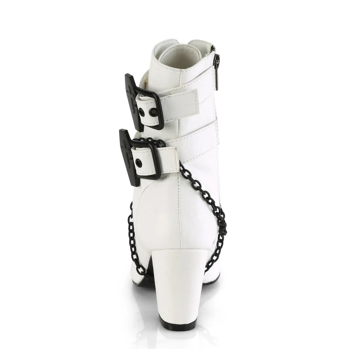 VIVIKA-128  White Vegan Leather
