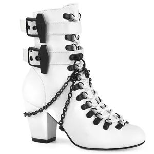VIVIKA-128  White Vegan Leather