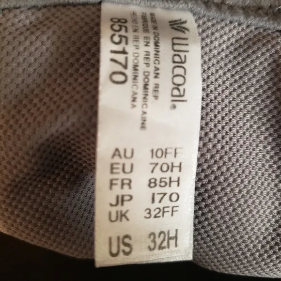 Wacoal Woman's Full Support Sport Underwire Bra 32H Pink/Gray