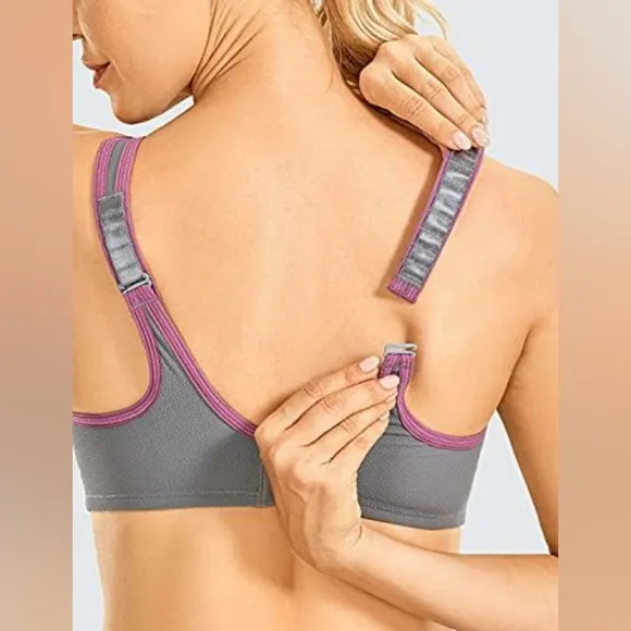 Wacoal Woman's Full Support Sport Underwire Bra 32H Pink/Gray