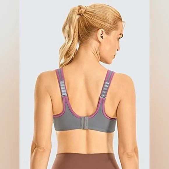 Wacoal Woman's Full Support Sport Underwire Bra 32H Pink/Gray