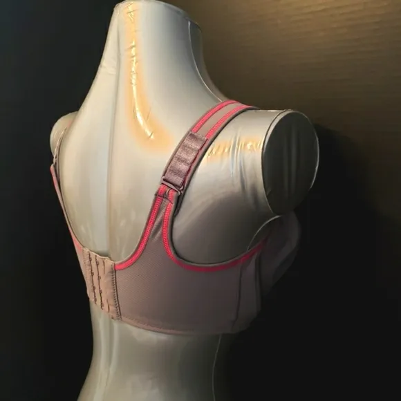 Wacoal Woman's Full Support Sport Underwire Bra 32H Pink/Gray