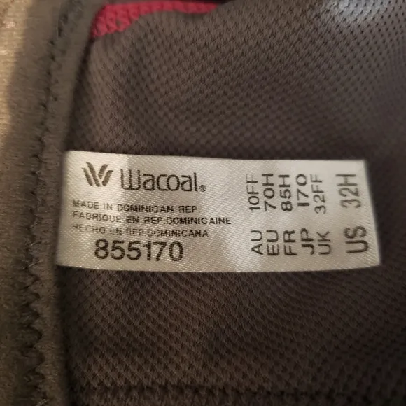 Wacoal Woman's Full Support Sport Underwire Bra 32H Pink/Gray
