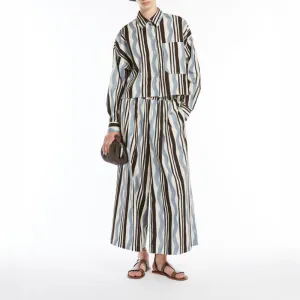 WEEKEND MAX MARA Virgin Trousers in Light Blue Wave