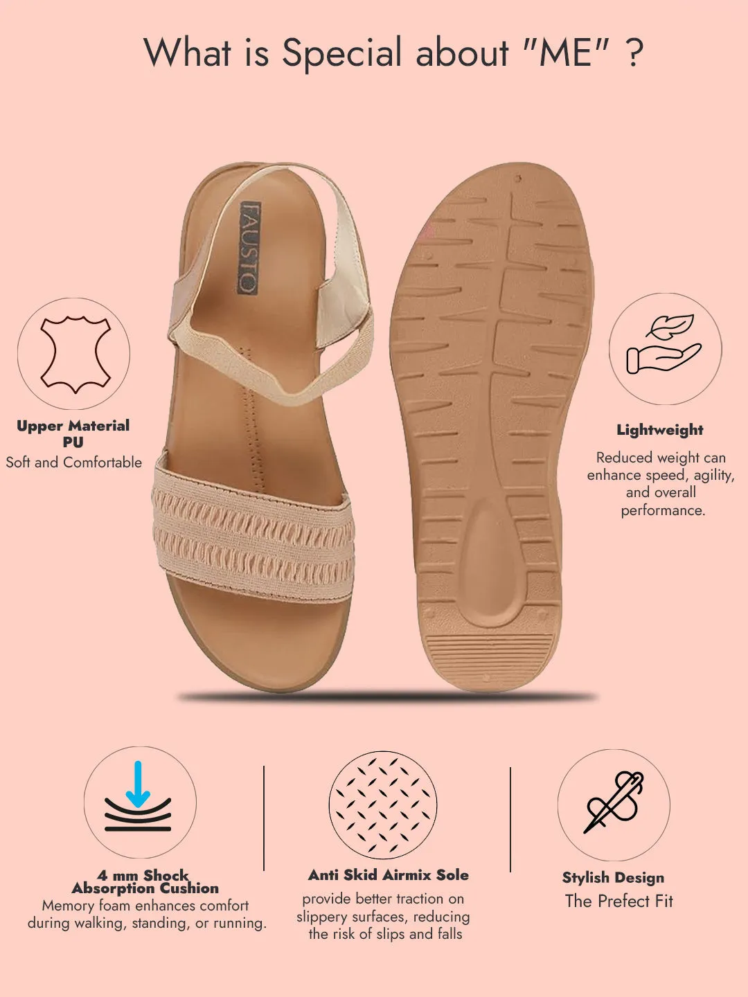 Women Pink Open Toe Platform Woven Design Slip On Sandals