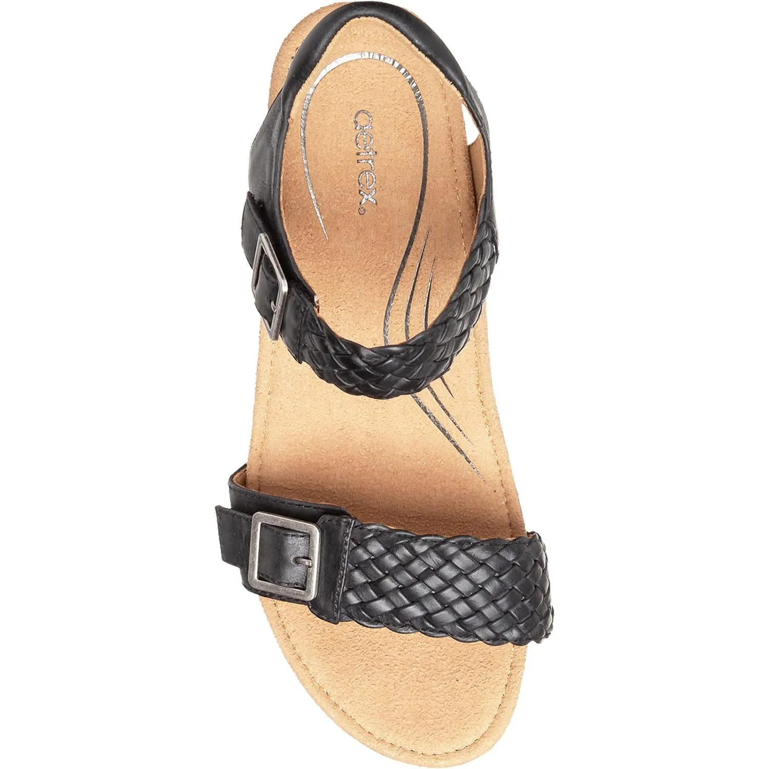 Women's Aetrex Grace Black Leather