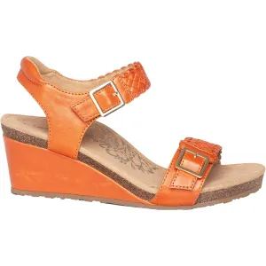 Women's Aetrex Grace Tangerine Leather