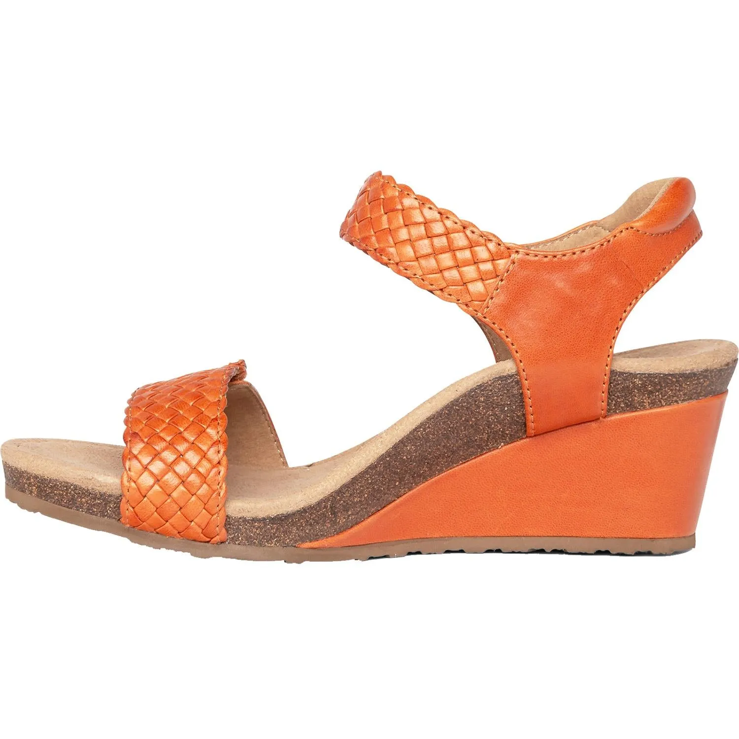 Women's Aetrex Grace Tangerine Leather