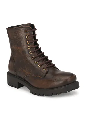 Women's Brush Off Leather Lace Up High Ankle Boot