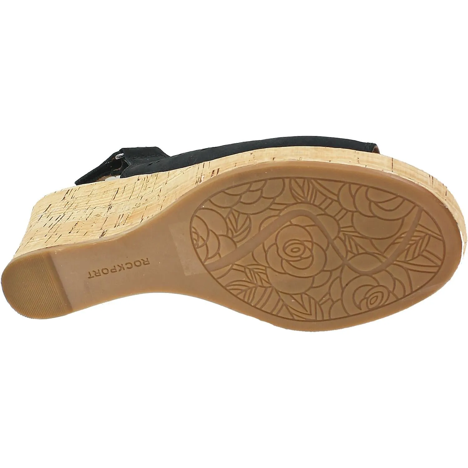 Women's Rockport Briah Perf Sling Black Nubuck