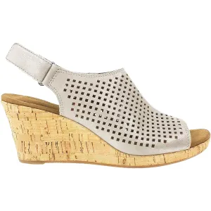 Women's Rockport Briah Perf Sling Khaki Nubuck