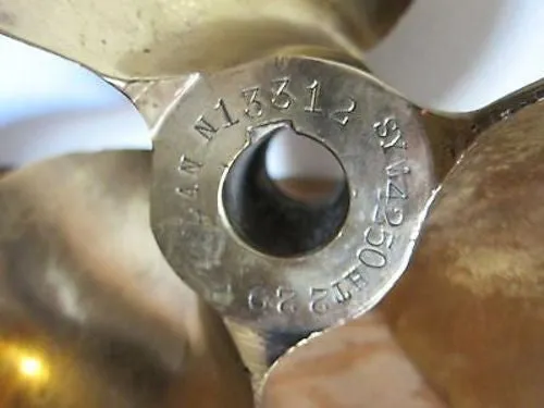WW2 Brass Triple Boat Propeller