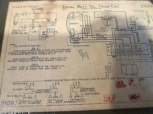 WW2 Naval Battleship Military Phone, CVA 34 STA 83