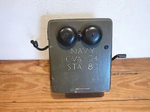 WW2 Naval Battleship Military Phone, CVA 34 STA 83