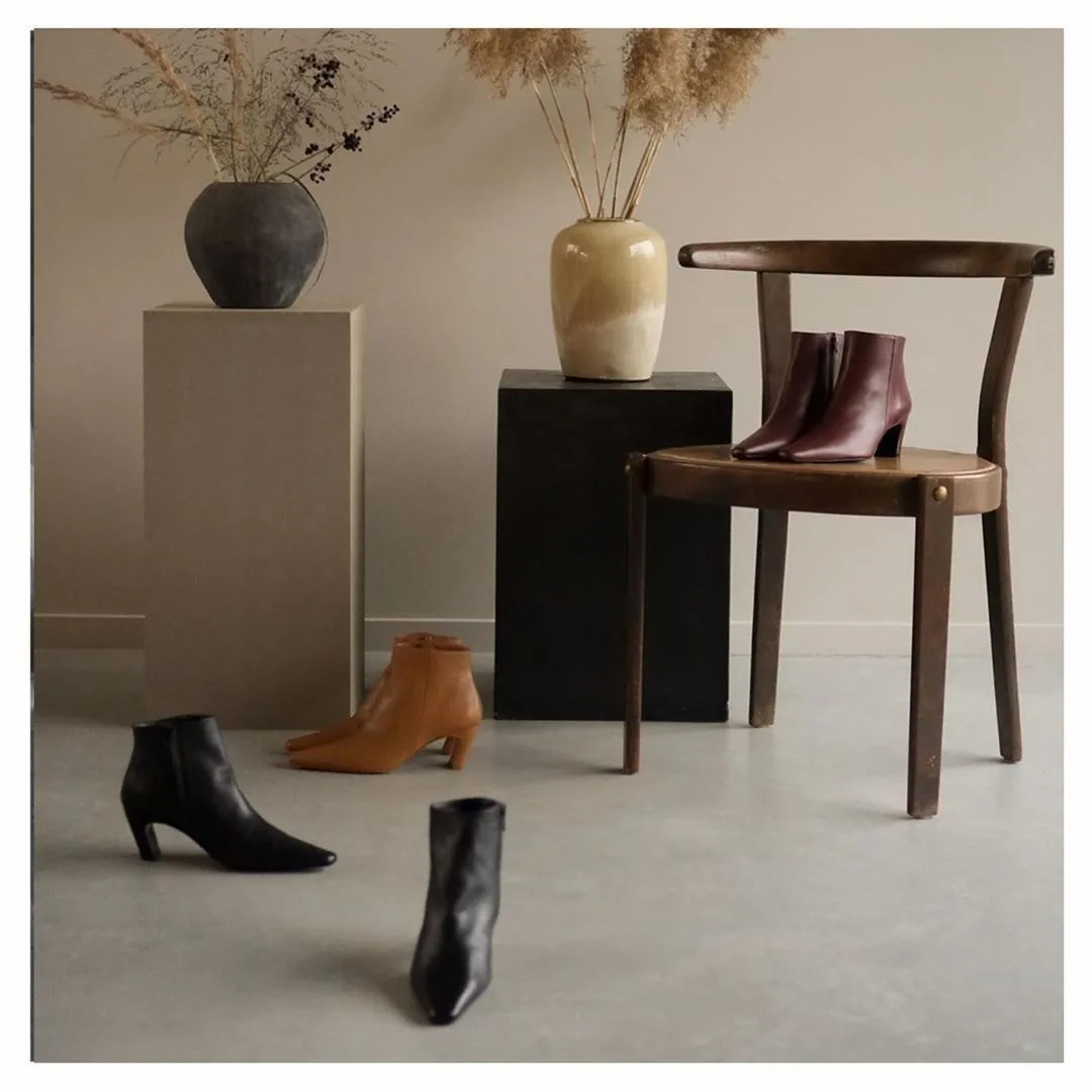 Xenia Leather Cognac Boots