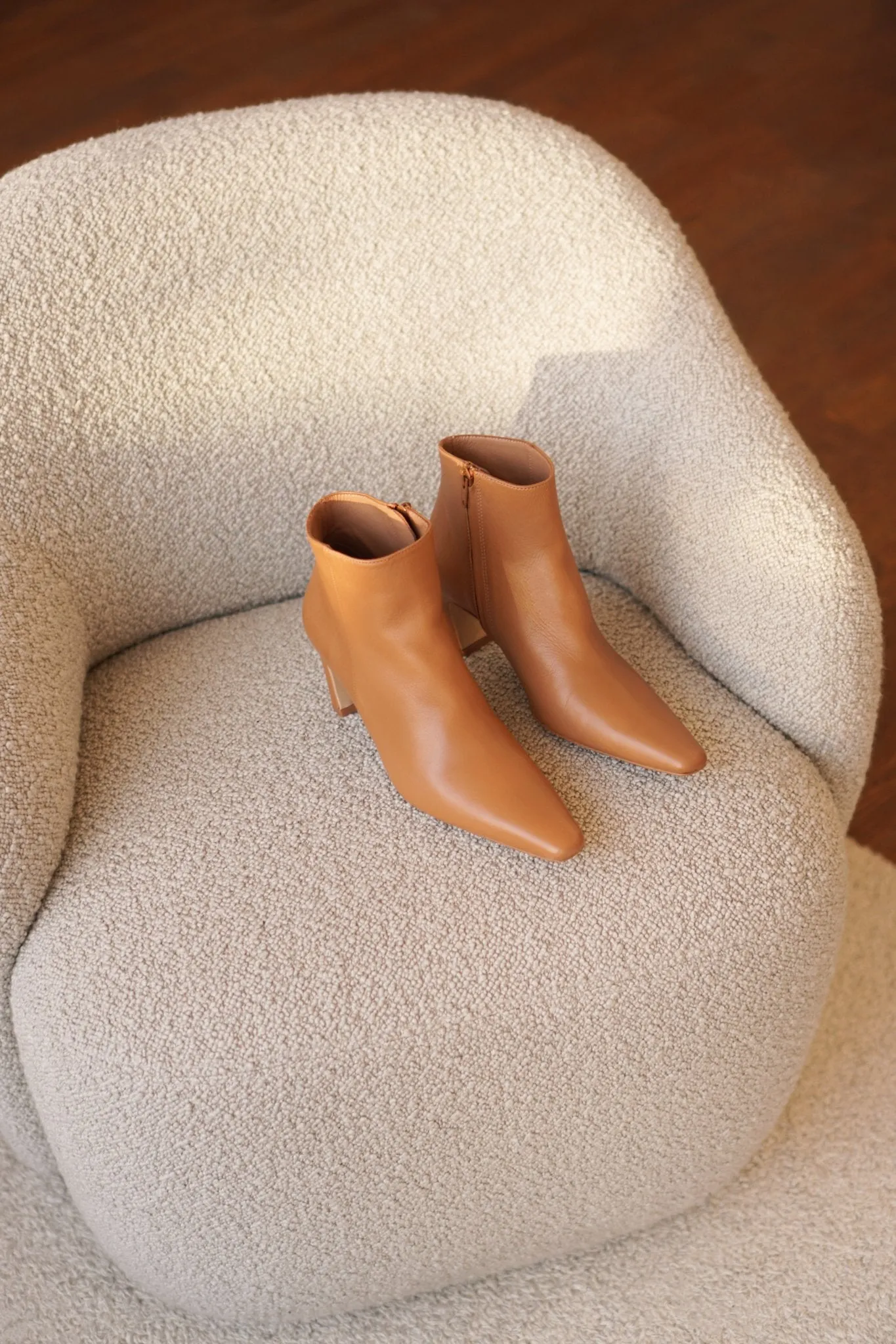 Xenia Leather Cognac Boots