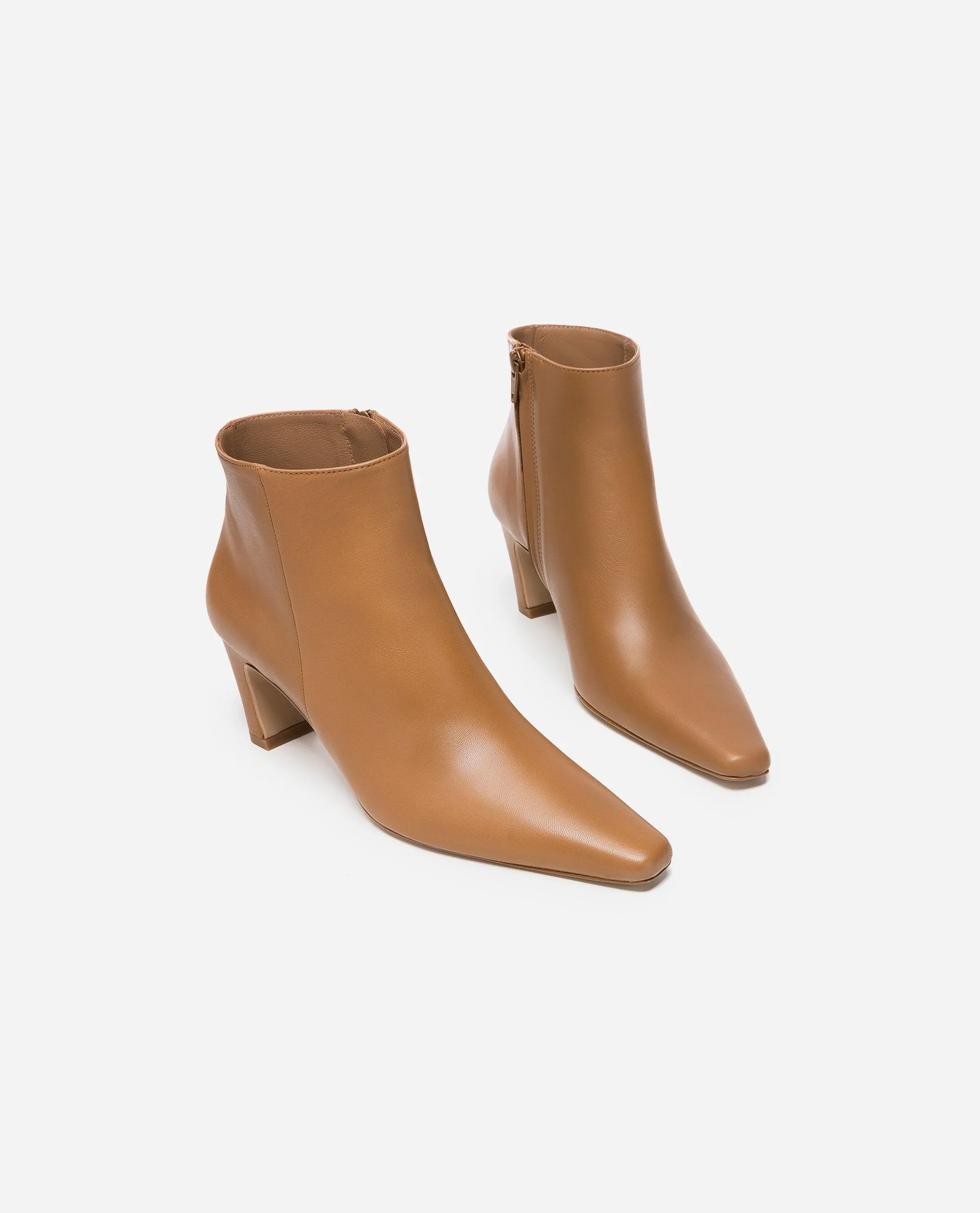 Xenia Leather Cognac Boots