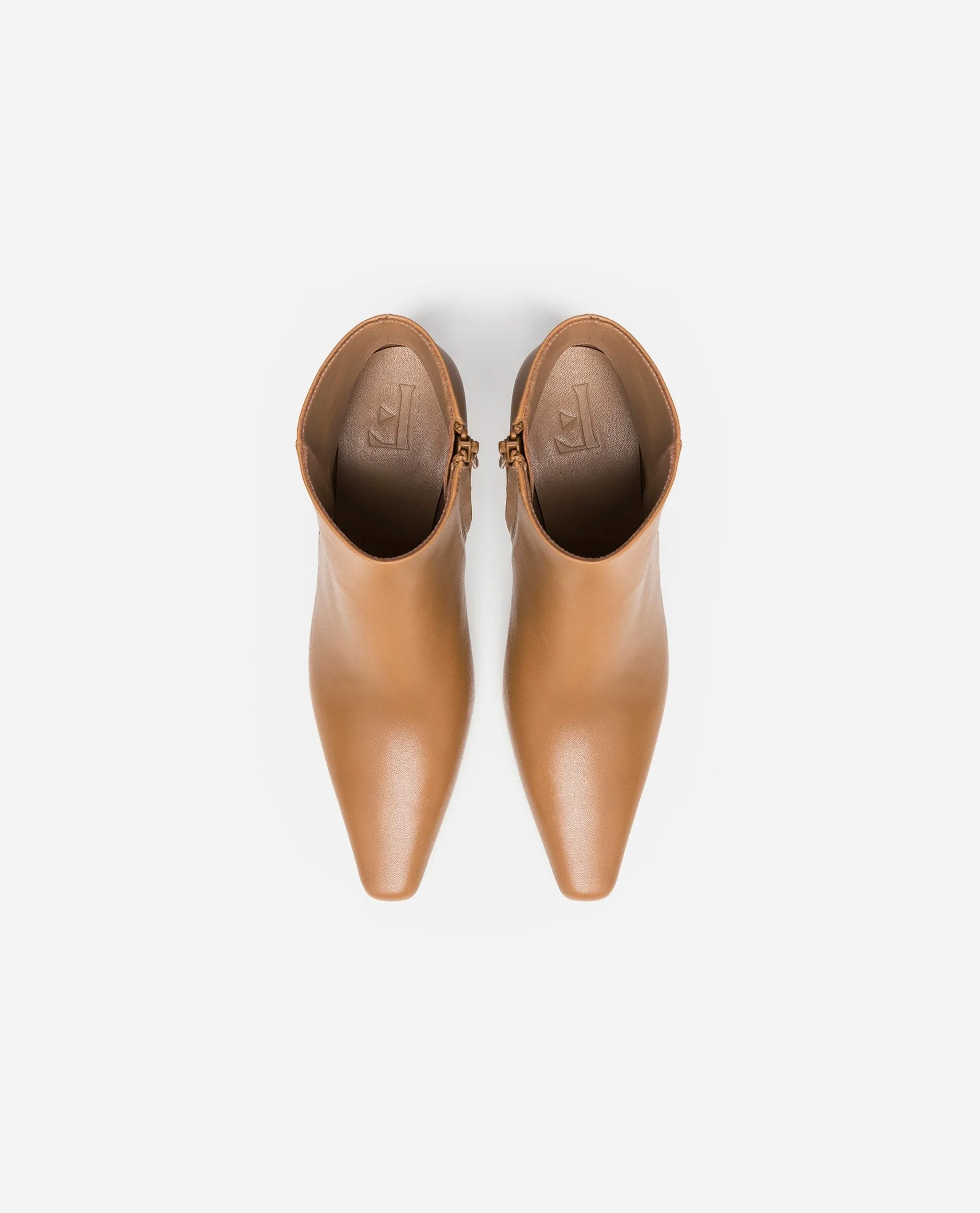 Xenia Leather Cognac Boots