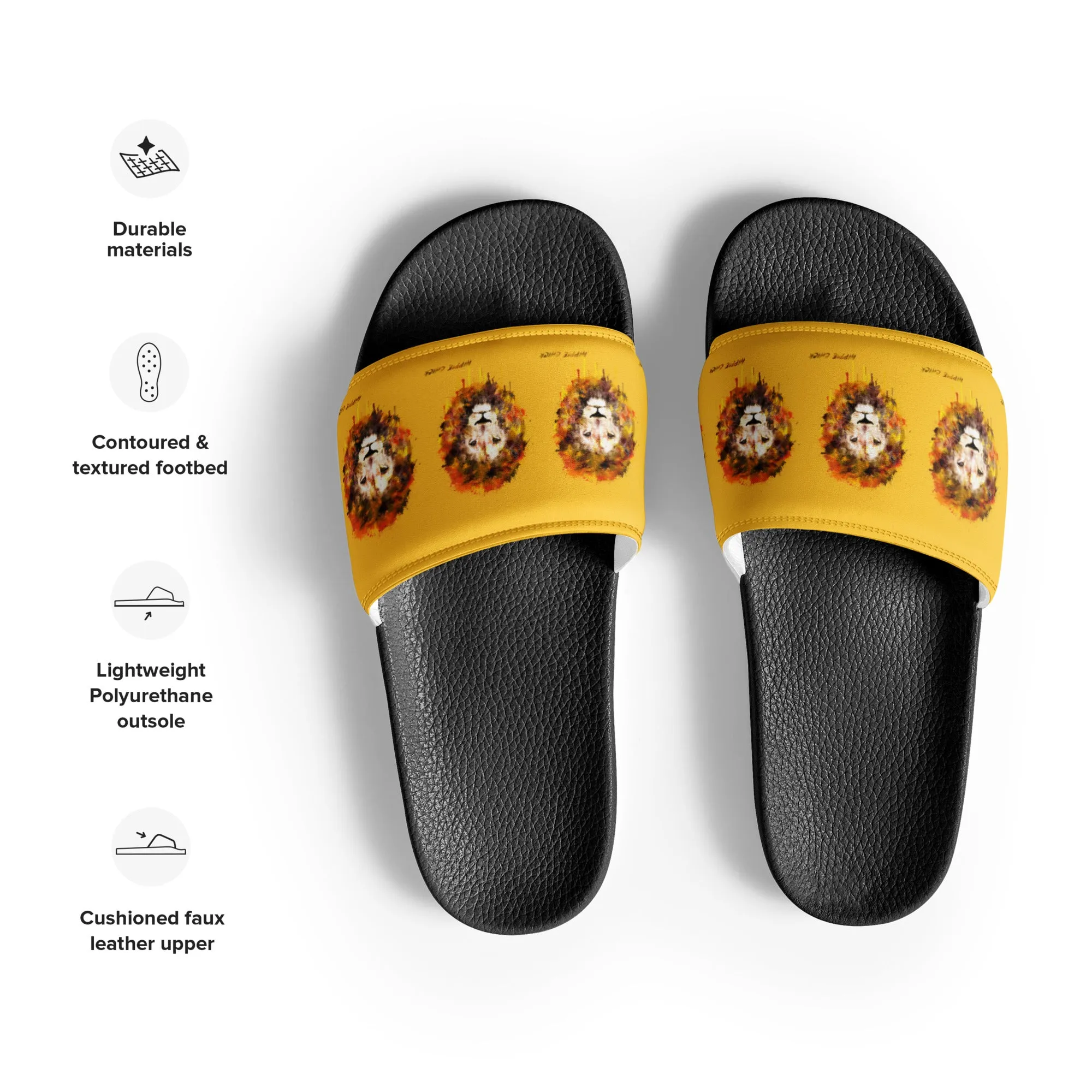 Yellow Women's Slides