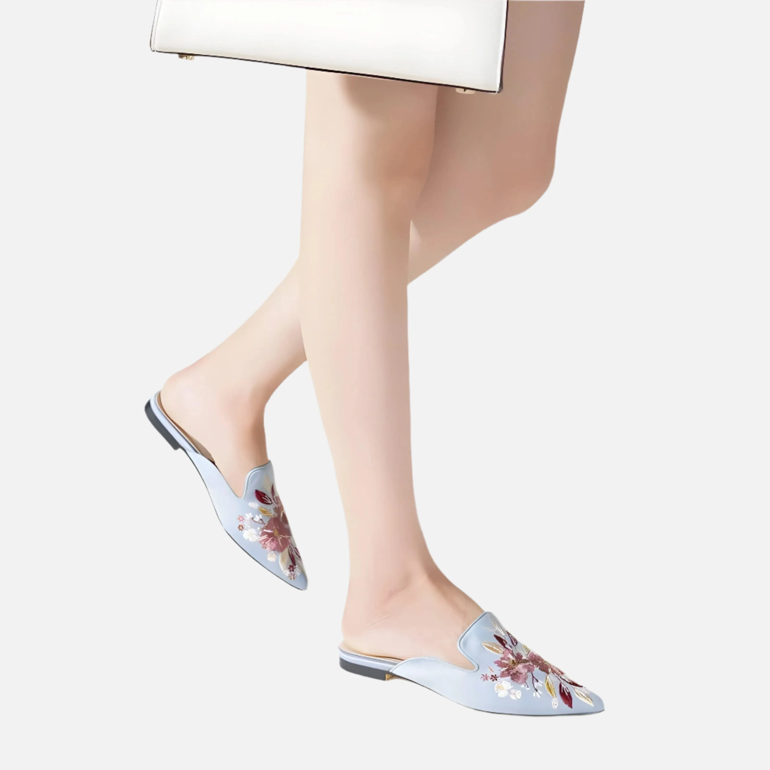 Zinnia Satin Mules