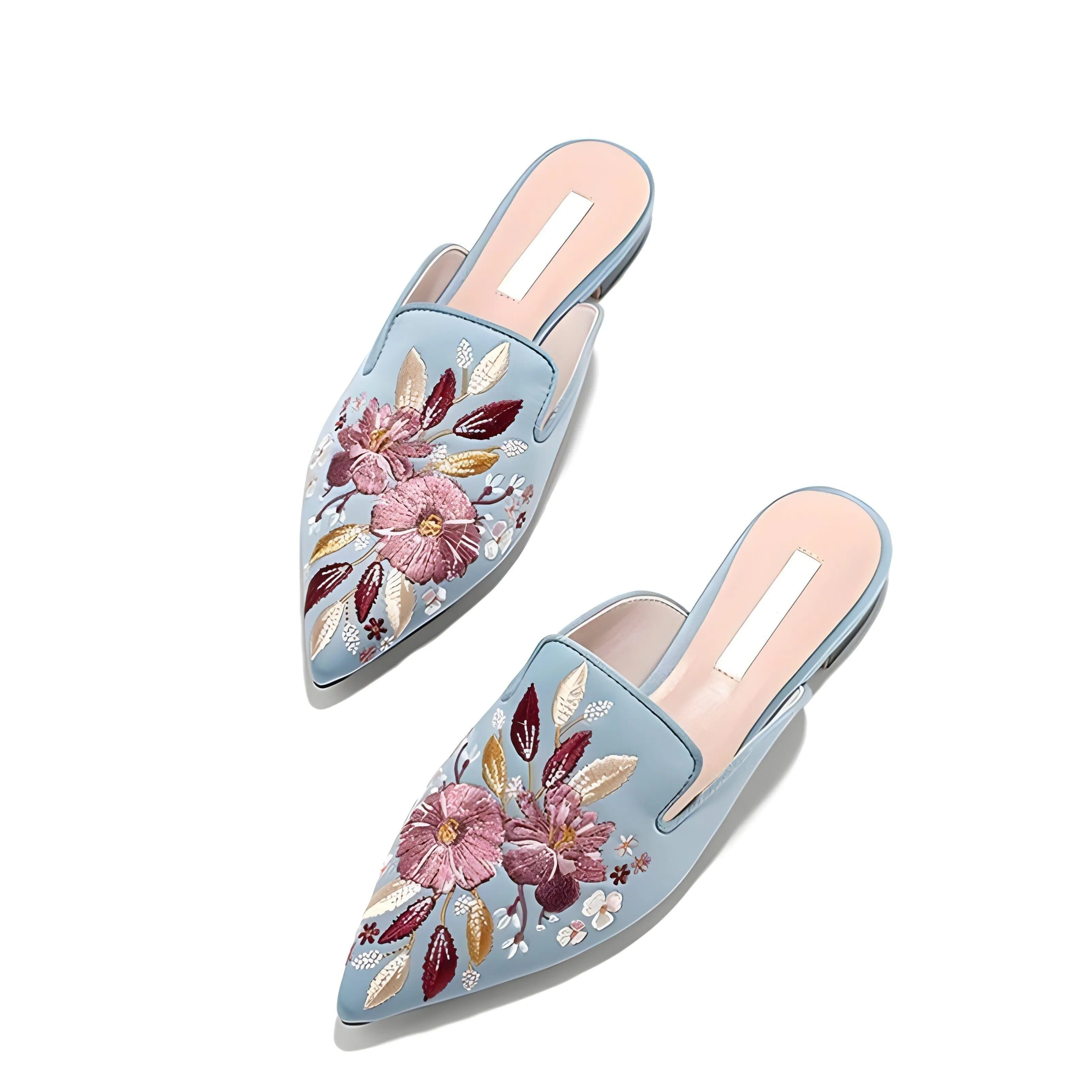 Zinnia Satin Mules